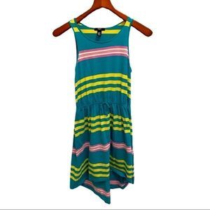Gap kids high low summer dress striped XXL 13/14
